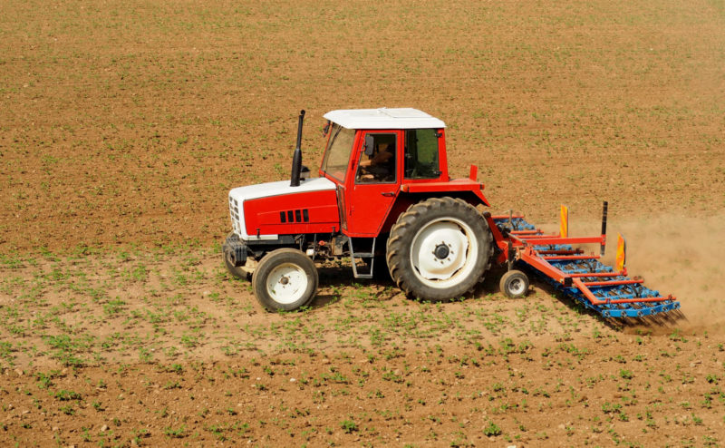 red tractor