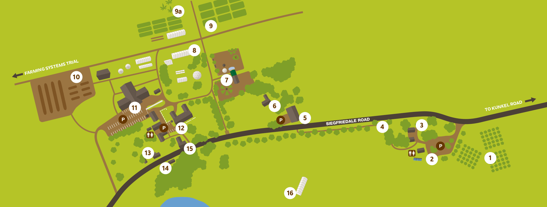 mapa do rodale institute fazenda