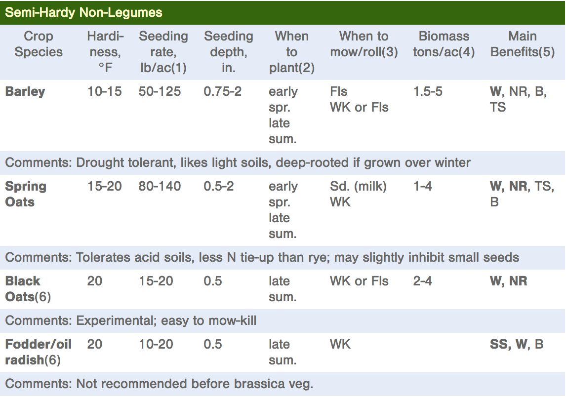 Seed Planting Depth Chart